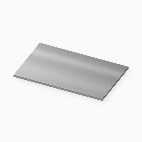 RVS plaat AISI 304 met K320 geslepen afwerking, 1 mm dik